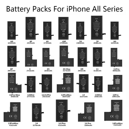 Replacement Battery For iPhone 15 14 13 SE 5s 6 6s 7 8 X XS XR 11 PRO MAX PLUS - Picture 5 of 8