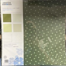 Creative Memories Vellum Paper Pack - 5 Sheets 12x12 NEW Vivid Melody Lime Tart