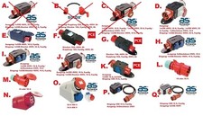 CEE Adapter Verteiler 16 A 32 A 230V 400V Stecker Kupplung 5-Polig Starkstrom