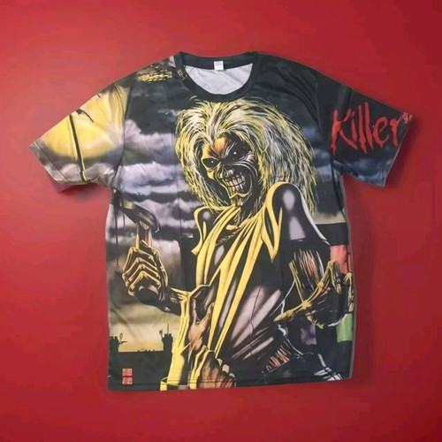 Iron Maiden Large shirt Killers 2 Sided Rare L Black/Yellow Mens - Picture 5 of 5