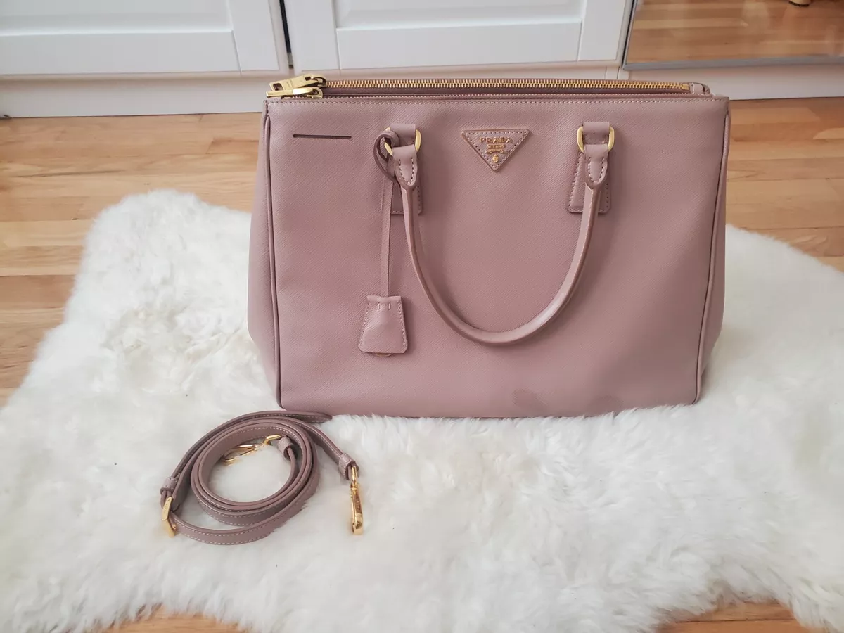 prada double zip lux tote