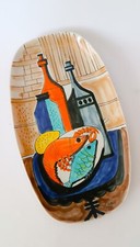 ♥ PIASTRA DA MURO O VASSOIO IN CERAMICA SICA VINTAGE MIDCENTURY MODERN PIATTO