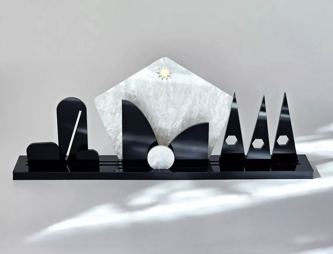 Minimalist 2024 nativity scene