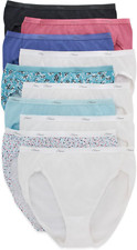 Women'S Hi-Cut Cotton Underwear, Value 10-Pack, Assorted High-Waisted Panties C