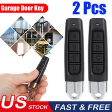 2Pcs Remote Control Duplicator Garage Gate Door Cloning Opener Universal 433MHZ