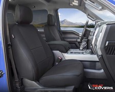Seat Covers For 2015-2020 Ford F-150 Crew Front Rear Neoprene Custom Fit Seat Covers For 2015-2020 Ford F-150 Crew Front Rear Neoprene Custom Fit