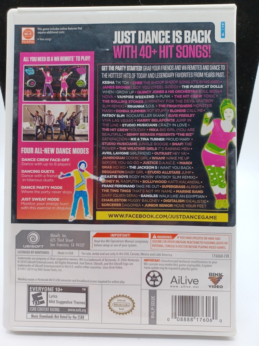 Just Dance 2 (Nintendo Wii, 2010) 8888176602| eBay