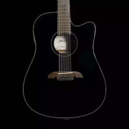 Alvarez Artist Series AD60-12CEBK 12 String Acoustic-Electric Dreadnought Guitar
