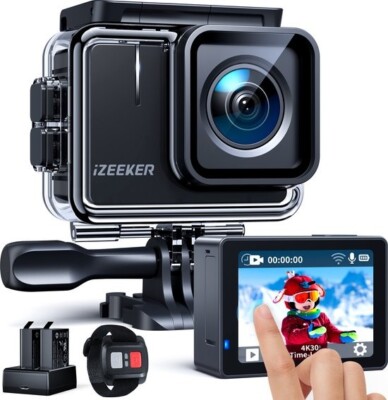 izeeker Native 4K Touch Screen Action Kamera - gebraucht