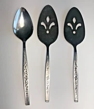 Oneida GENOA Serving Spoon Cake Pie Servers Stainless Steel Flatware Set Of 3