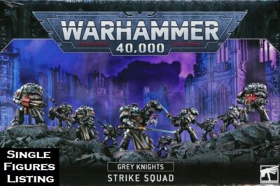 40K Warhammer Grey Knights Strike Squad Single Figures Off The Sprues c