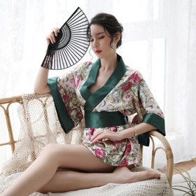 Sexy Lady Nightdress Japanese Style Kimono Cosplay Adult Bodycon Women Babydoll