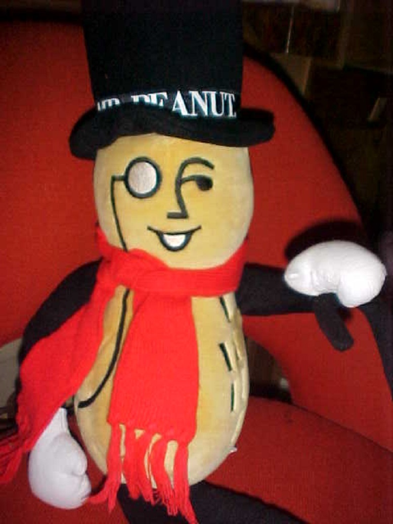 Planters Mr. Peanut plush with red scarf 28 inches tall | eBay