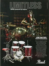 2014 Print Ad of Pearl ePRO Electronic & Export Hybrid Drum Kit w Tommy Lee