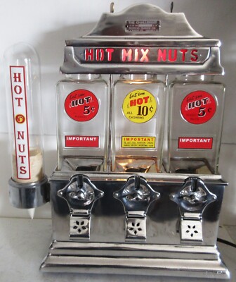 Challenger Deluxe Hot Nut Vender 5c/10c circa 1940's | eBay