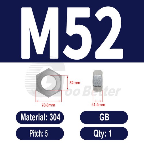 Metric/ Inch /UNC /UNF/ Metric-Left Hand, Hex Nuts Stainless Steel All Sizes Nut - Picture 66 of 125
