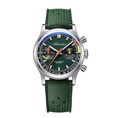 ADDIESDIVE AD2529 Quartz Watch 38MM VK64 Chronograph Fluororubber