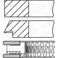 Goetze Engine 08-427800-00 Kolbenringsatz