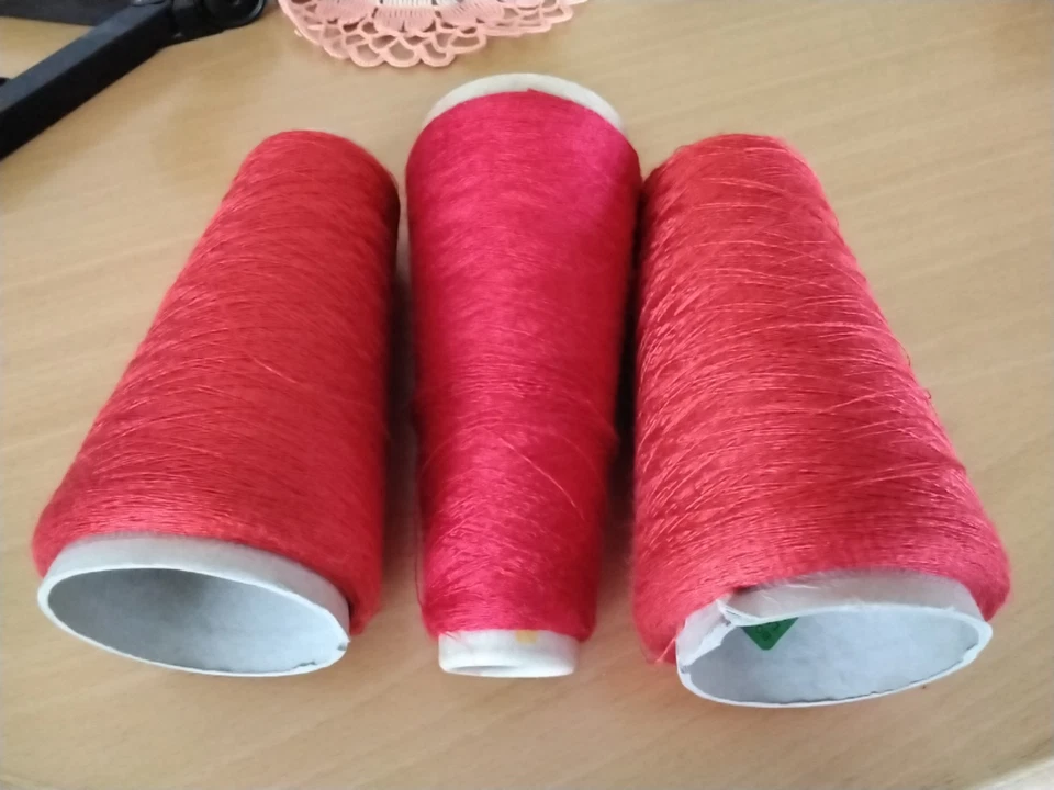 beilaufgarn Viskose rot 3 Stück