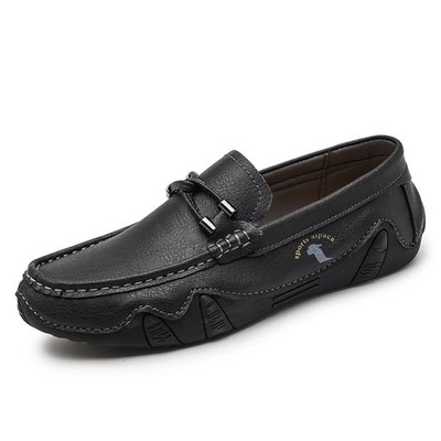 Men Leather Shoes Casual Loafers Breathable Driving Shoes Slip on Handmade shoes