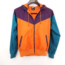Nike Windbreaker Jacket Men Size Small Full Zip Multicolor