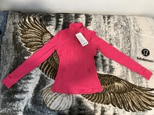 lululemon Women's Pink Jacket  Leggings Set Size 4 Collared Zippered Pockets