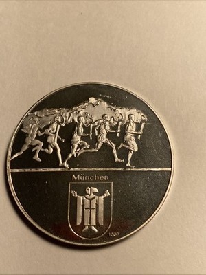 1972 Munich Olympics Running Silver Medal Proof