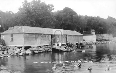 Boat Landing Chautauqua Park Big Stone Lake South Dakota SD - Reprint