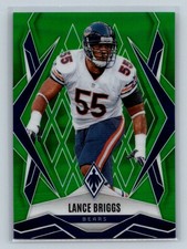 2025 Panini Phoenix #90 Lance Briggs Green Prizm #/25 Chicago Bears