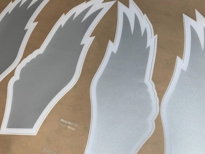 PHILADELPHIA Wings Football Helmet Numbers Decals FULL Size VARIOUS COLORS
