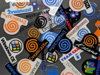 Dreamcast Replacement Jewel OEM Style Swirl Logo Acrylic Disc Multiple Colors