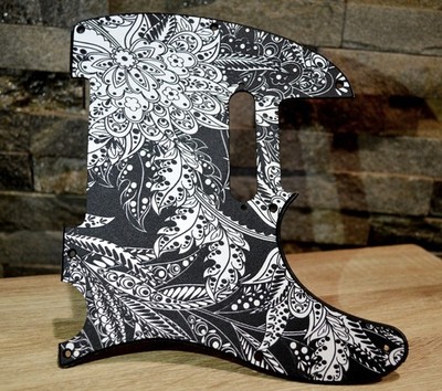 Pickguard Per Chitarra Telecaster - Design Personalizzato Paisley, 8 Pickguard Per Chitarra Telecaster - Design Personalizzato Paisley, 8