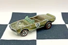 HOT WHEELS REDLINES LIGHT MY FIREBIRD OLIVE