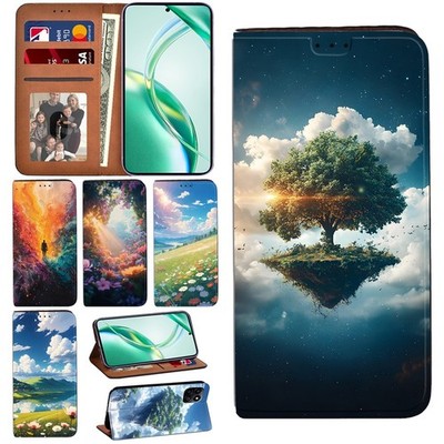 Brieftasche Book Cover Lederhülle - für Honor X5b/X6/X7/X8/X60/X9c/90 Lite Handy