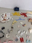 vintage barbie accessories lot 1960s Shoes Brushes Mirrors Camera AA Bag