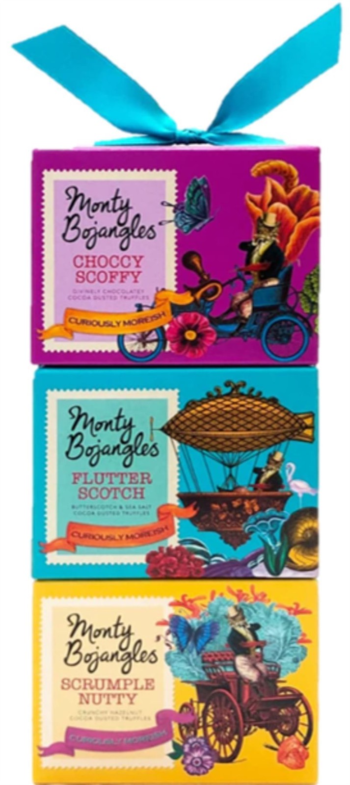 Monty Bojangles Cocoa Dusted Truffles Gift Tower 300g - 4 Pack