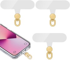 360 Rotatable Phone Tether Tab,3 Pieces Universal Phone Lanyard Patch Without A