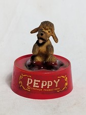 Vintage Peppy Puppy Wind-Up Toy 1950s Centaur Productions Barking Dog Japan