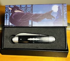 Jack Wolf Knives Gateway Equal End Ebony Slip Joint / Satin  14C28N Blade. NIB. 