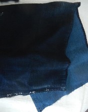 Vintage Japanese BORO Fabric Indigo Cotton Textile Antique 30.7 × 13 in Japan