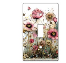Decorative Acrylic Light Switch/Electrical Outlet Covers-Flower Garden