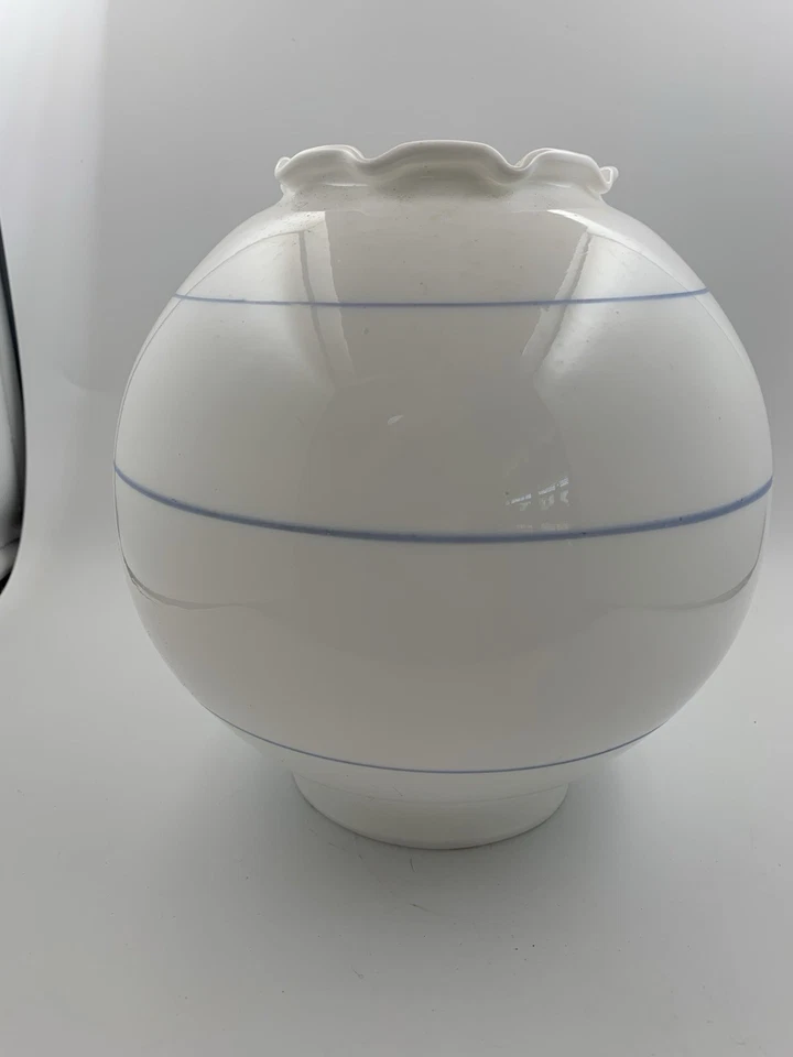 Vintage Hurricane Lamp Shade Globe “Glen Mist” Replacement Glass Floral GWTW - Image 2 of 4