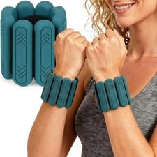 Adjustable Wrist Ankle Weights Set 1lb, 2lb, 4lb for Pilates, Yoga, Gym