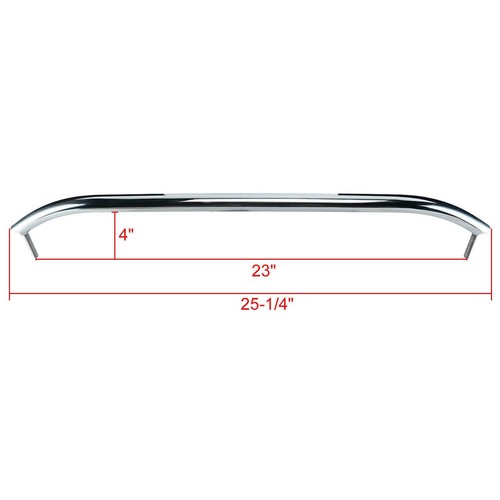 2X Marine Boat Grab Handle Hand Rail with Flange & Stud 23" Long Stainless Steel - Picture 2 of 10
