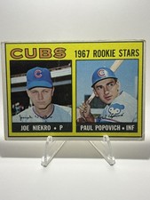 1967 TOPPS #536 JOE NIEKRO / PAUL POPOVICH CHICAGO CUBS ROOKIE CARD - VG . rookie card picture