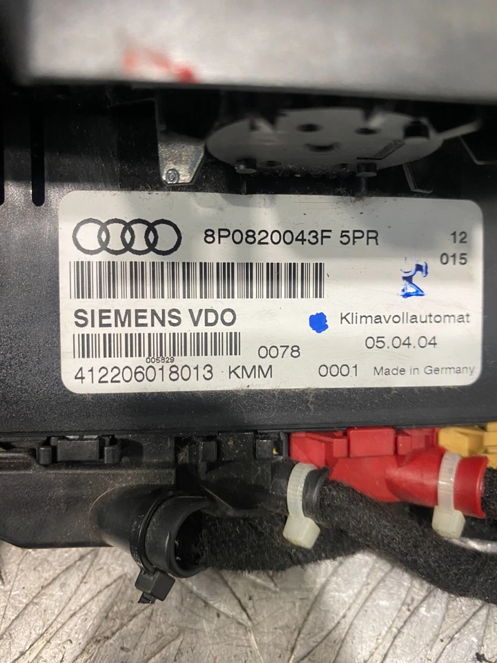 2010 AUDI A3 8P PAINEL DE CONTROLE CLIMÁTICO 8P0820043F #10 - Imagem 3 de 3