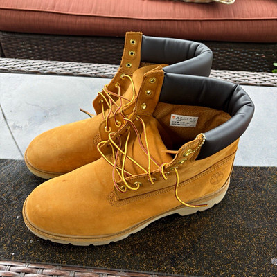 Timberland Men's Brown Nubuck Insulated Lace-Up Work Boots US 13 MPN 18094,