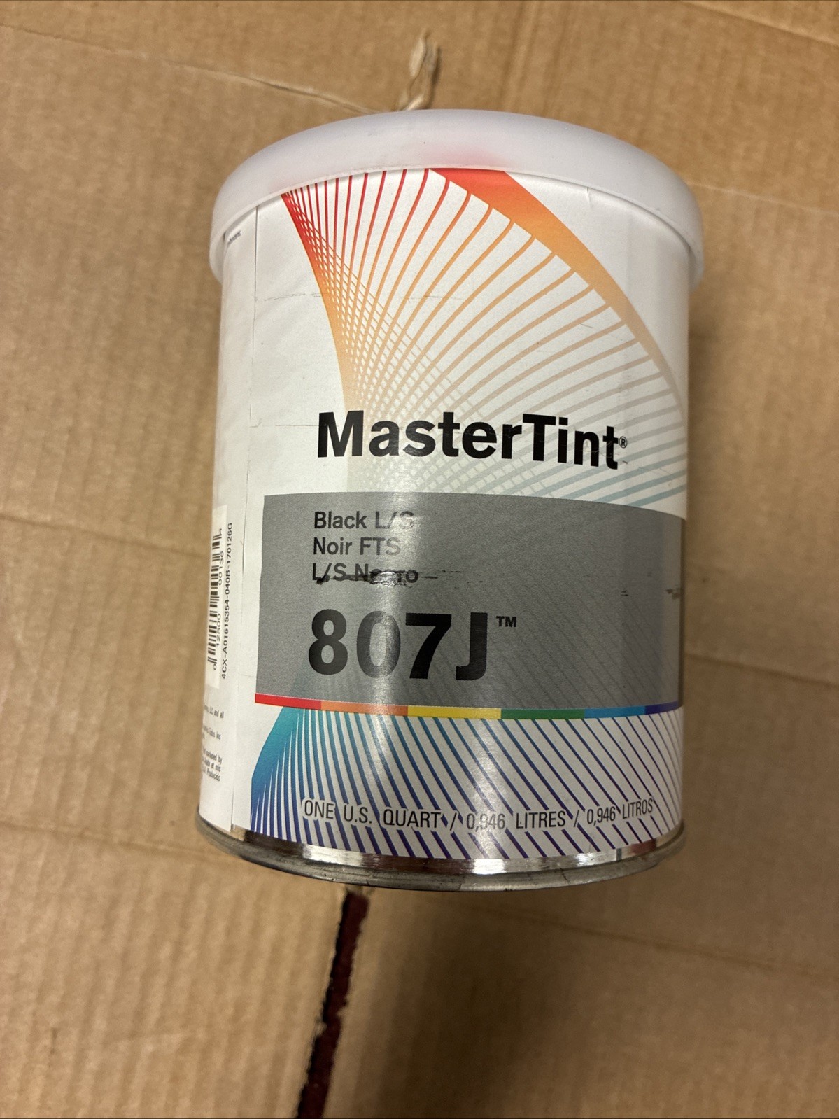 DuPont Axalta 807J Black LS Mastertint Toner Tint Quart Cromax Chromabase