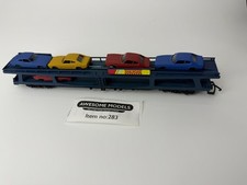 HORNBY RAIL ROAD 00 GAUGE R6423 CAR FLAT WITH FORD CAPRI'S USED UNBOXED AS SHOWN