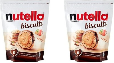 Nutella Ferrero Kekse innen gefüllt mit Schokolade 304 Gramm (2er Pack)